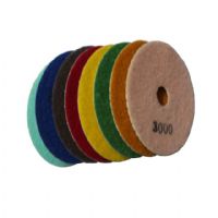 4 inch white square wet polishing pad 