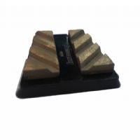 Integral diamond grinding block