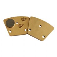 Two Quarter PCD Diamond Grinding Pads For Epoxy Glue Concrete Coating Removing