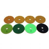 4 Step Flower Type Diamond Polishing Pads For Granite Marble Stone
