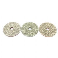 Flower Type 3 Step Diamond Polishing Pad For Granite Marble Stone