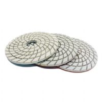 6 Inch Spiral Type Diamond Polishing Pads For Marble Granite Stone