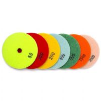 4 Inch Resins Bond Diamond Polishing Pads Grinding Disc For Marble Granite Stone