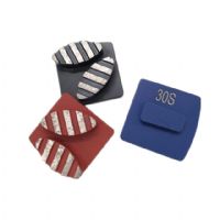 Two Oval Segments Redi Lock Quick Change Diamond Grinding Block For Epoxy Removal