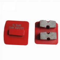 Double Segments High Sharpness Diamond Grinding Shoes For Concrete Floor And Stone Surface