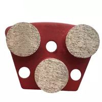  Three Round Segments Trapezoid Diamond Grinding Tools For concrete Floor