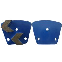 Two Arrow Segments Trapzoid Diamond Tools For Concrete Floor Grinding