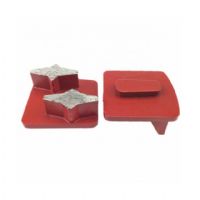 Double Top Sharp Star Segments Redi Lock Diamond Grinding Pads For Concrete Floor and Stone Surface