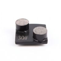 Double Round Segment Redi Lock Diamond Grinding Shoes For Scanmaskin Machine
