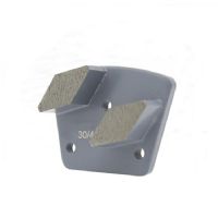 Metal Bond Diamond Grinding Shoes Wet Grinding Pads With Two Segments For Concrete And Terrazzo Floor