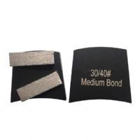 Fast Change Concrete Diamond Grinding Plate With Double Bars 40x12x12mm