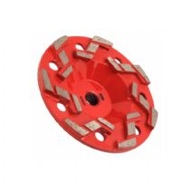 5 Inch S Shape Segment Diamond Grinding Cup Wheel For Concrete And Stone Floor