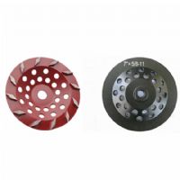 7 Inch Twelve Rhombus Segments Concrete Cup Wheel For Concrete Lapping and Stone Polishing