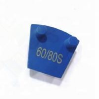 Single Rhombus Segment Top Sharp Redi Lock Two Pins Grinding Shoes For Concrete Terrazzo Floor
