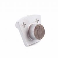 Single Round Segment Two Pins Metal Bond Diamond Grinding Block For Concrete and Terrazzo Floor
