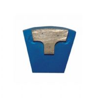 Single T Shape Segment Double Pins Redi Lock Diamond Grinding Shoes For Hard Concrete Floor