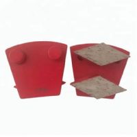 Rhombus Arrow Segments Double Pins Concrete Grinding Block For Concrete Terrazzo Floor