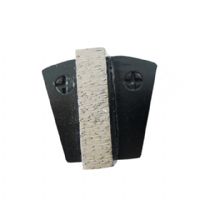 Single Segment Redi Lock Two Pins Diamond Grinding Shoes For Concrete Floor and Stone Surface