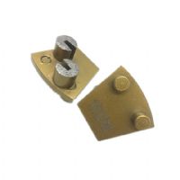 Two Drill Bits Segments Two Pins Blank Grinding Pads For Hard Concrete Coating Epoxy Removal