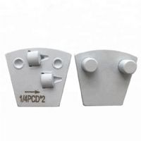 Two Quarter PCD Two Pins Quick Lock PCD Diamond Grinding Shoes For Epoxy Coating Removal