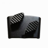 Super Sharpness HTC Grinding Shoes Grinding Pads With Double Rhombus Segments For Rough Concrete Terrazzo Floor