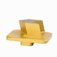  Redi Lock Diamond Grinding Shoes Concrete Grinding Plates With Single Arrow Segment For Hard Concrete Floor