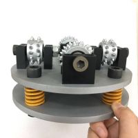 China Manufacturers Rotary Bush Hammer Plate With 4 Rollers