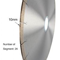 Boreway 350mm 24 Segment Circular Diamond Cutting Saw Blade for Stone