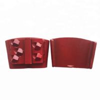 Five PCD and One Segment EZ Change HTC Diamond Grinding Shoes For Concrete