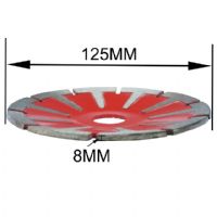 Boreway 125Mm T-Segmented Concave Blade Diamond For Granite Stone Cutting