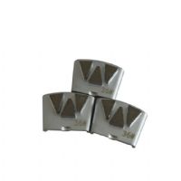 Three Segments HTC Diamond Grinding Shoes For Concrete Terrazzo Floor Renovation