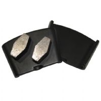 Double Hexagon Segments HTC Diamond Grinding Pads For Concrete Terrazzo Floor and Stone Grinding