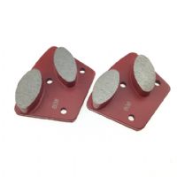 Double Oval Segments High Grinding Performance Universal Diamond Concrete Grinding Shoe