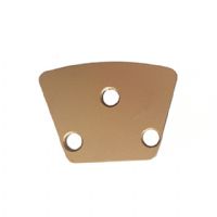 Floor Coating Removing Split PCD Scraper Trapezoid Grinding Pad With Double Segments