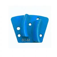 Double Drill Segments Trapezoid Diamond Grinding Heads For Removing Mastic Thicker Epoxy