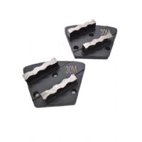 Diamond Tools New Design Wave Segments Trapezoid Diamond Grinding Block For Concrete Rough Floor