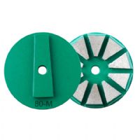 China Factorty Supply 3 Inches Metal Circular Diamonds Grinding Pads Dry Concrete Polishing Disc For Terrco Machine