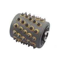 Boreway Factory 60 Segment Concrete Stone Bush Hammer Roller For Grinding Litchi Surface