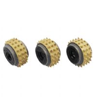 Best Price 60 Tips Segment Carbide Alloy Concrete Stone Surface Bush Hammer Roller Wheels Grinding Head  