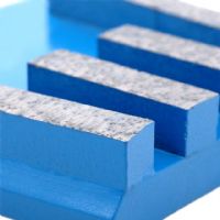 2020 Diamond Frankfurt Shape Abrasive Pads Metal Block for Grinding Marble Slab With Four Rectangle Segment  