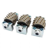 Factory Sales 60s Grinding Litchi Surface Bush Hammer Rollers With Support Frankurt Diamond Abrasive Tools Head For Stone Concrete Floor
