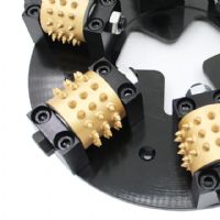 Boreway 6 Rollers 270mm HTC Bush Hammer Litchi Surface Plate Disc Disk for Grinding Machine