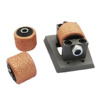 Boreway Durable Vacuum Frankfurt Brazed Alloy Diamond Bush Hammer Abrasive Roller Grinding Tool For Stone Litchi Surface