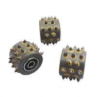 30s Tips Alloy Litchi Grinding Grains Without Support Bush Hammer Rollers Grinding Wheel