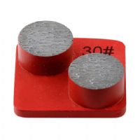 Husqvarna Double Round Segment Diamond Grinding Shoes Redi Lock System