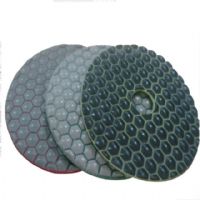 3 inch color hexagonal dry diamond polishing pad 