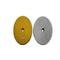 4 inch wet and dry use white square polishing pads