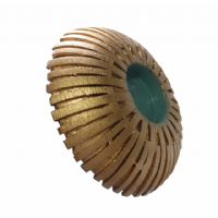 Semicircular diamond profling wheel 