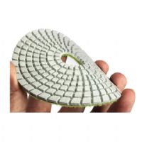 4 Inch Wet Use Spiral Type Diamond Polish Pad For Stone Countertop Floor Tiles