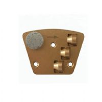 PCD Tipped Trapezoid Diamond Grinding Pads Abrasive Disc For Epoxy Glue Coating Removing